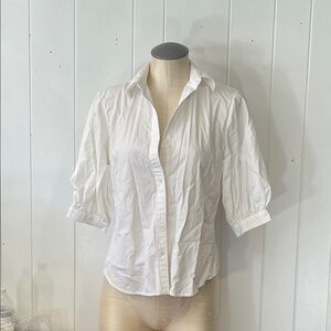 Ralph Lauren Women's White Button-Up Blouse